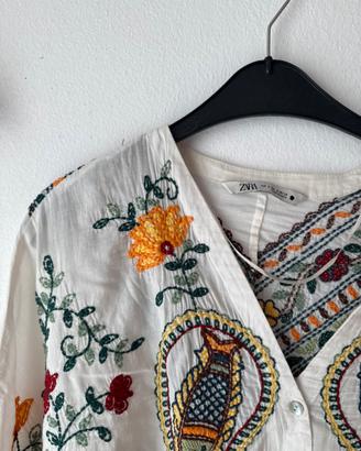 Camicia Zara ricamata