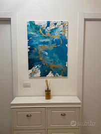 Quadro su tela e acrilico fatto a mano