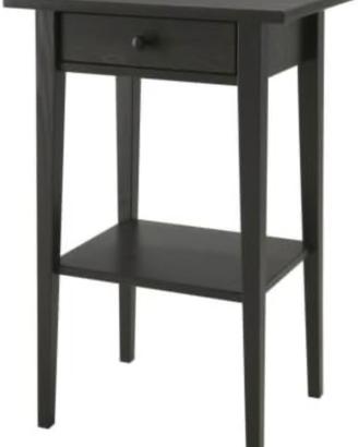 comodini IKEA HEMNES nero-marrone