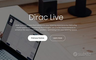 Licenza Dirac Live Multicanale per PC – con JRiver