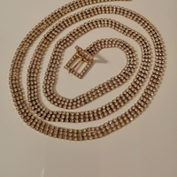 Cintura strass oro donna