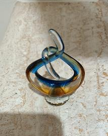 Piccola scultura Nodo dell'amore vetro di Murano