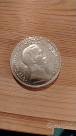 lire 5 del 1914 vittorio emanuele terzo re d'Itali