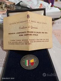medaglia ufficiale Roma scudetto 1982/83