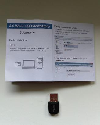 Mini adattatore USB WiFi 6 alta velocità