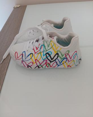 scarpe sketchers bambina con stringhe 32