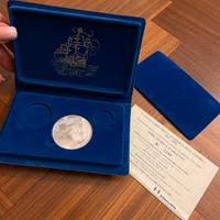 Moneta argento tiratura limitata cristoforo colomb