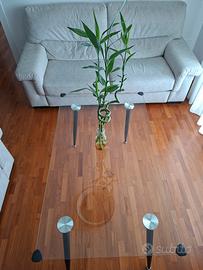 Tavolo Cristallo 70×120cm alt. 75cm spessore 0,9cm