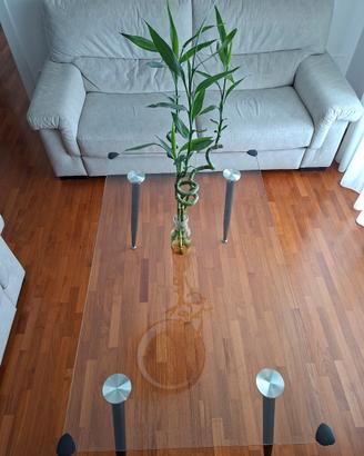 Tavolo Cristallo 70×120cm alt. 75cm spessore 0,9cm