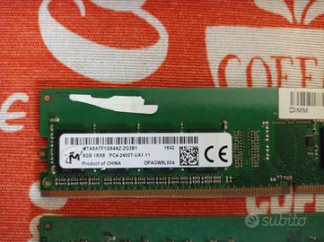 RAM PC -3 X 8 giga DDR 4 (15€+10 di sped. Cadauno)