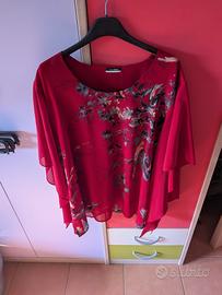 blusa fiorata Fiorella Rubino taglia unica