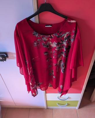 blusa fiorata Fiorella Rubino taglia unica