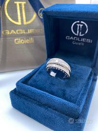 ANELLO IN ORO BIANCO E DIAMANTI