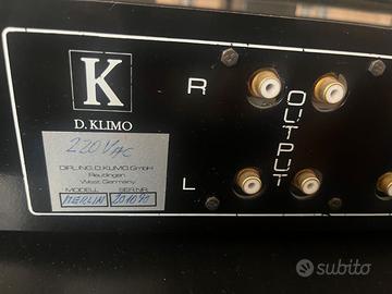 Pre amplificatore valvole + 2 amplificatori finali