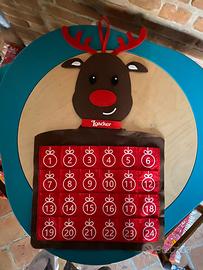 Calendario avvento Loacket  in stoffa con renna