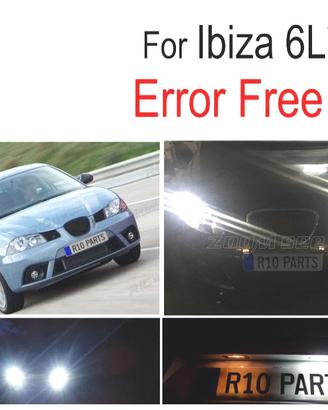 KIT 6 LAMPADE LED INTERNE PER SEAT IBIZA IV MK4 6L