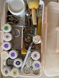 Attrezzature cake design, aerografo, stampi