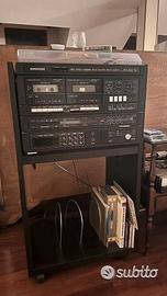Impianto stereo Europhon con mobiletto e 4 casse