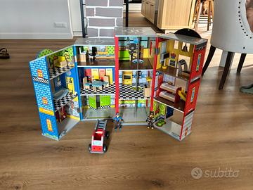 Kidkraft caserma/stazione polizia enorme in legno