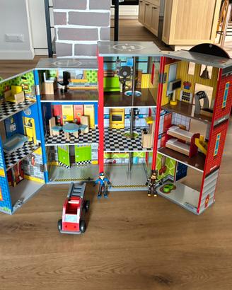 Kidkraft caserma/stazione polizia enorme in legno