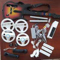 Nintendo Wii + giochi + chitarra Guitar Hero