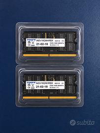 Integral 32GB Kit (2x16GB) DDR5 RAM 4800MHz SODIMM