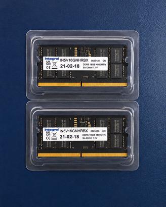 Integral 32GB Kit (2x16GB) DDR5 RAM 4800MHz SODIMM