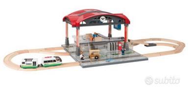 Set trenino stazione ferroviaria 