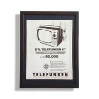 Pubblicità originale poster vintage TV Telefunken