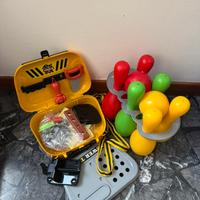 Kit attrezzi e birilli per bambini
