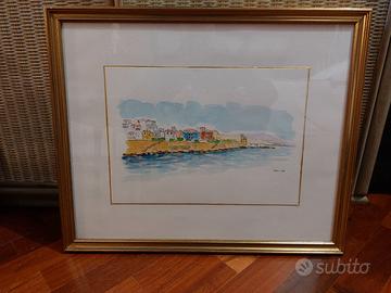 Alghero- 2 vedute ad acquarello