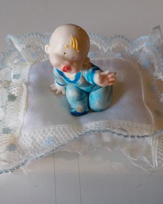 Lotto 12 ceramica bomboniere 3€ cad. battesimo 