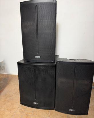 Sistema PA Completo FBT: 2x X-Lite 115A + 1x X-Sub