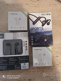 Cuffie auricolari bluetooth nuove