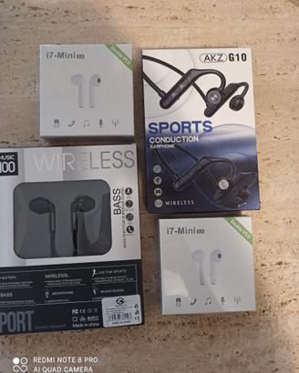 Cuffie auricolari bluetooth nuove