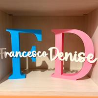 Iniziale con nome 25cm personalizzabile