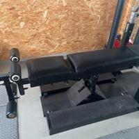 Panca Pesi Multifunzione con Rack regolabile