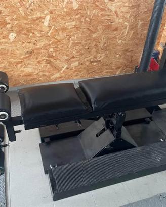 Panca Pesi Multifunzione con Rack regolabile