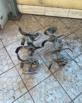 Fresa per motozappa e timone