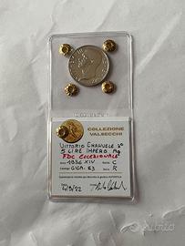 5 Lire 1936 XIV Impero Argento FDC ECCEZIONALE