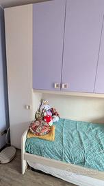 Letto con ponte a 6 ante