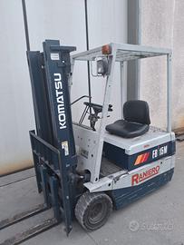 Muletto elettrico Komatsu a 3 ruote,15 qli