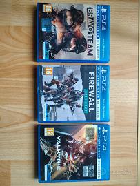 3 giochi ps4 VR bravo team , firewall , valkyrie 