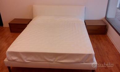 Letto matrimoniale in vera pelle