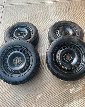 Set di 4 gomme+cerchio