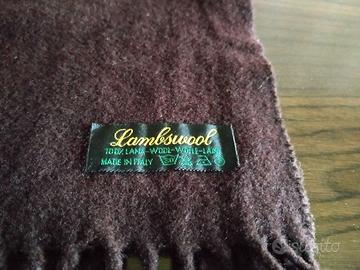 Sciarpa pile pesante di colore marrone 