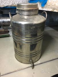 bidone x olio in acciaio
