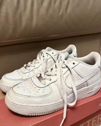 Air force 1 bianca all white sneaker- scarpe