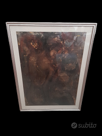 Quadro astratto moderno con cornice