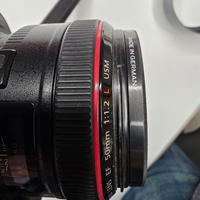 obiettivo Canon  EF   50 mm  1 : 1.2 L USM